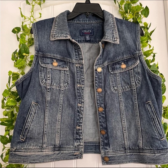 Chaps Denim Vest - Picture 2 of 4